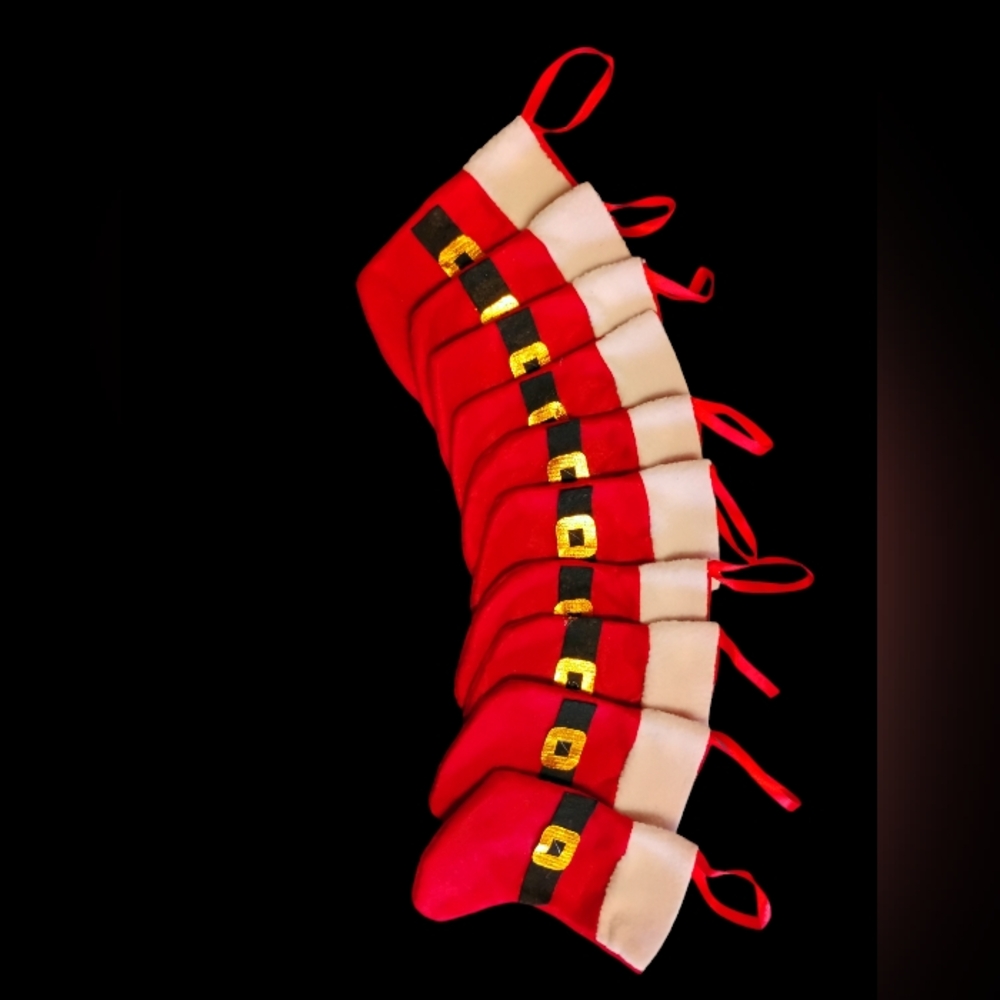 Pack of ten mini stockings